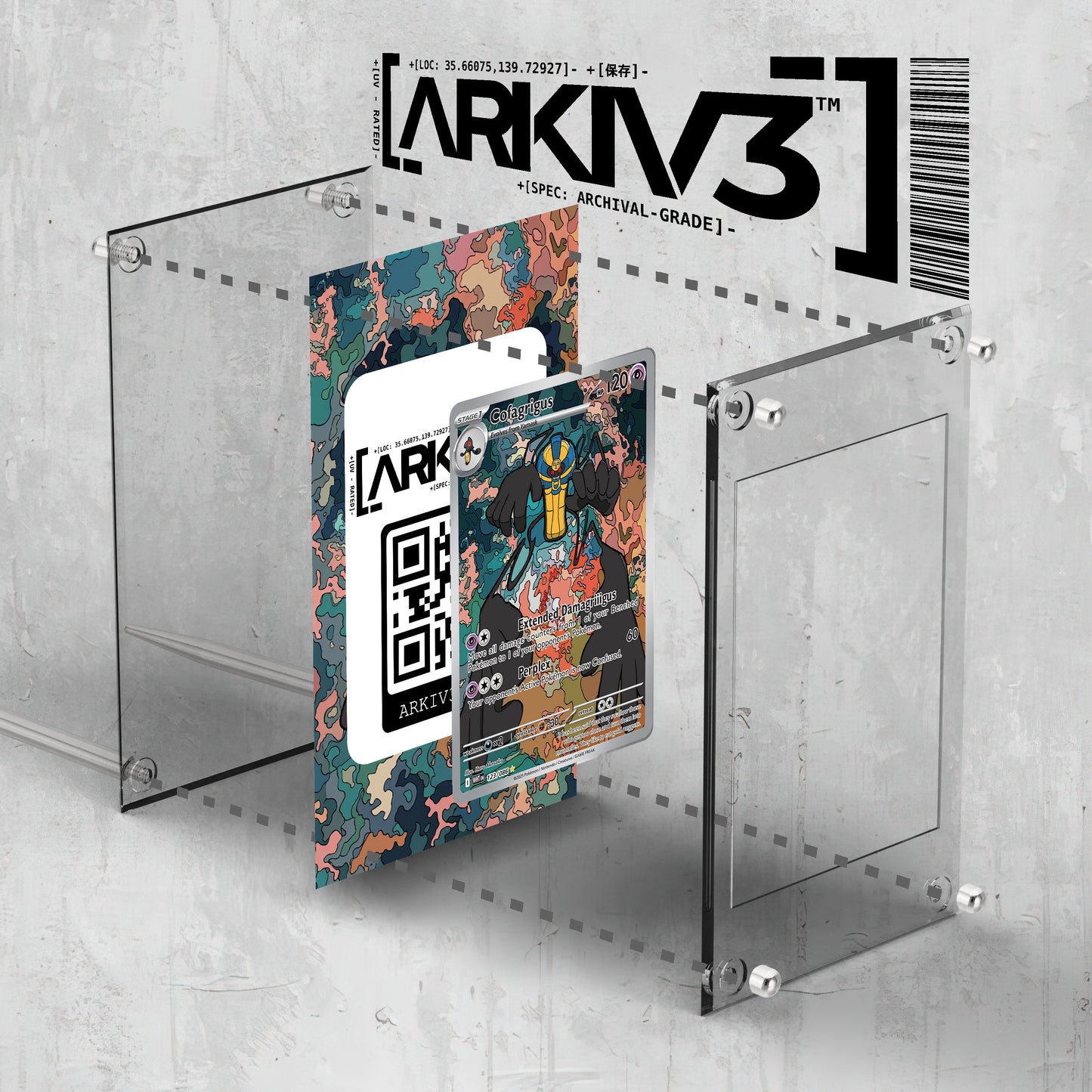 [UNIT: 123/86] // Cofagrigus Extended Art Display Case - Raw