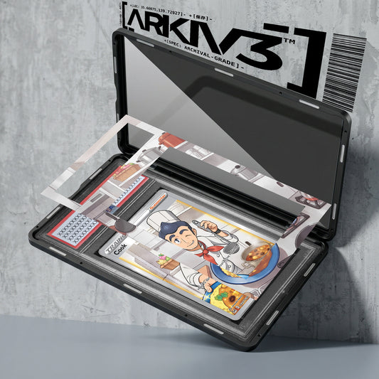 ARKIV3 PSA graded exploded mockup