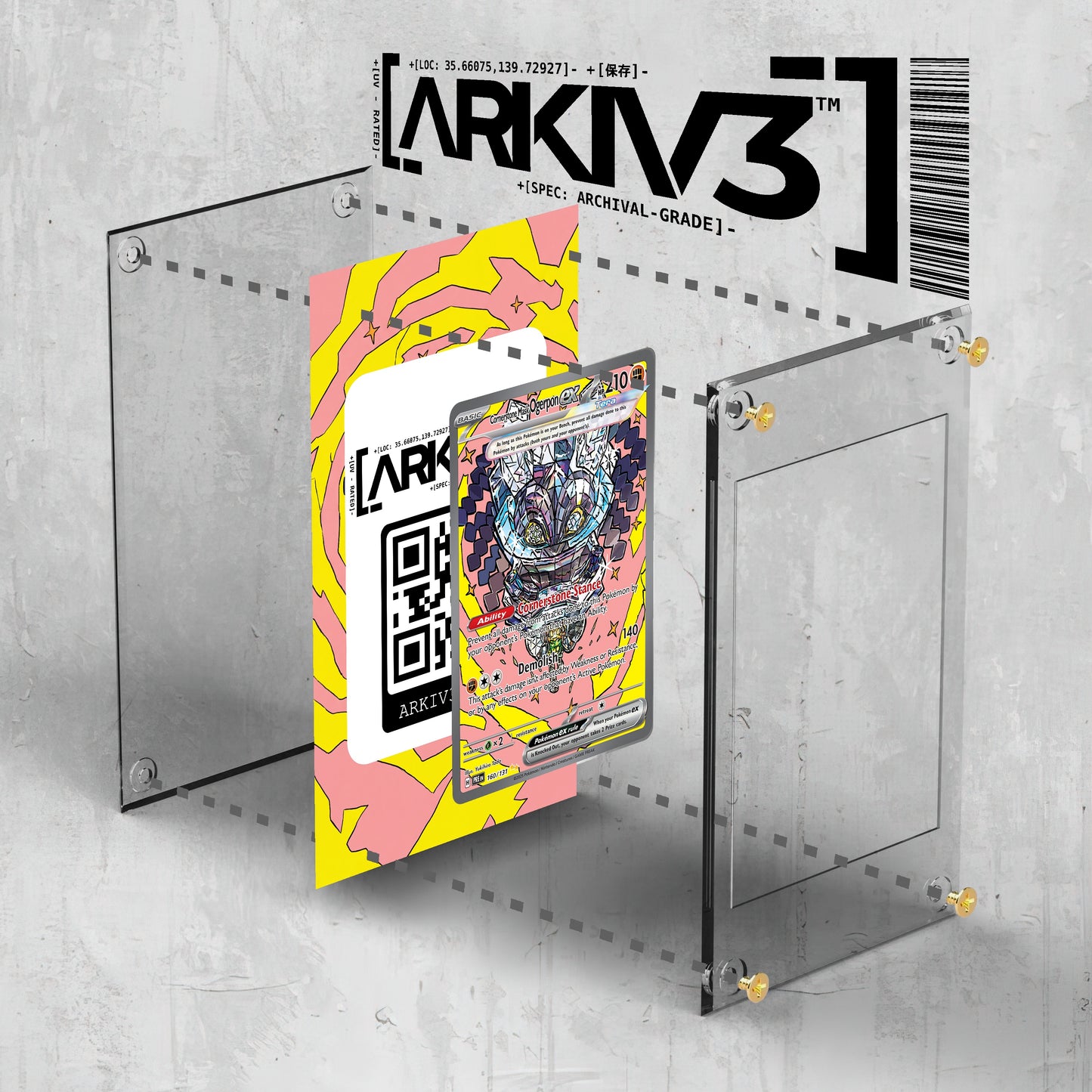 [UNIT: 160/131] // Cornerstone Mask Ogerpon ex Extended Art Display Case - Raw
