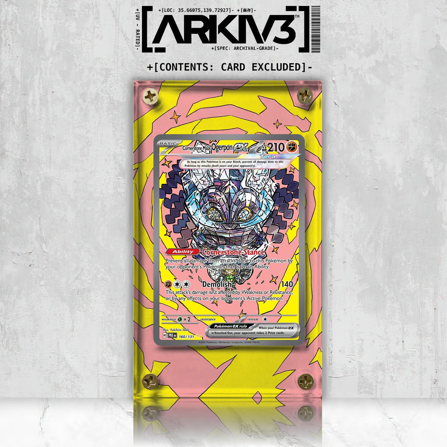 [UNIT: 160/131] // Cornerstone Mask Ogerpon ex Extended Art Display Case - Raw