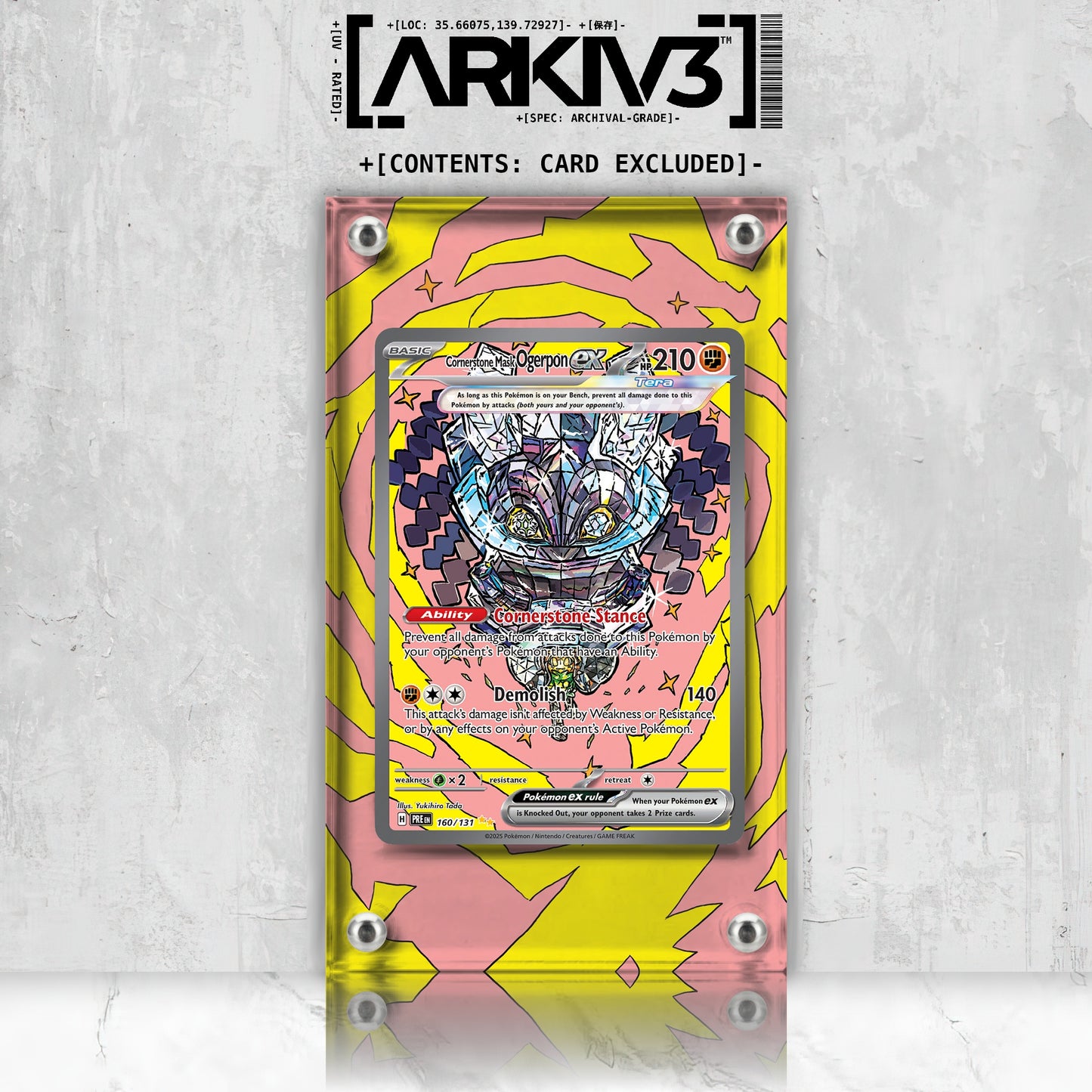 [UNIT: 160/131] // Cornerstone Mask Ogerpon ex Extended Art Display Case - Raw