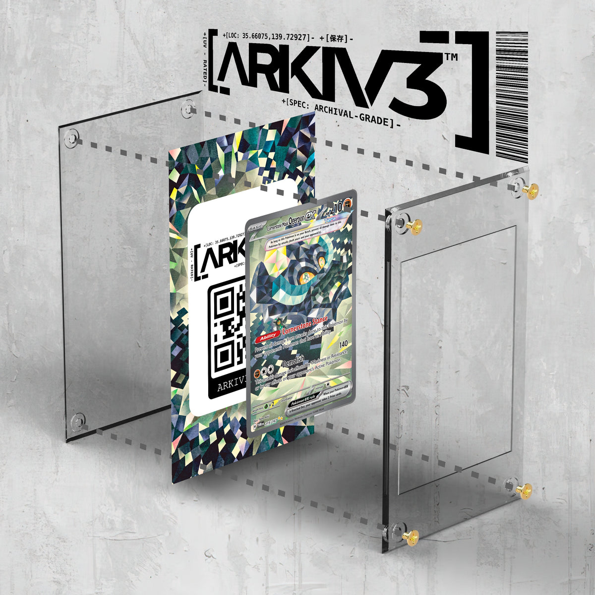 [UNIT: 215/167] // Cornerstone Mask Ogerpon ex Extended Art Display Case - Raw