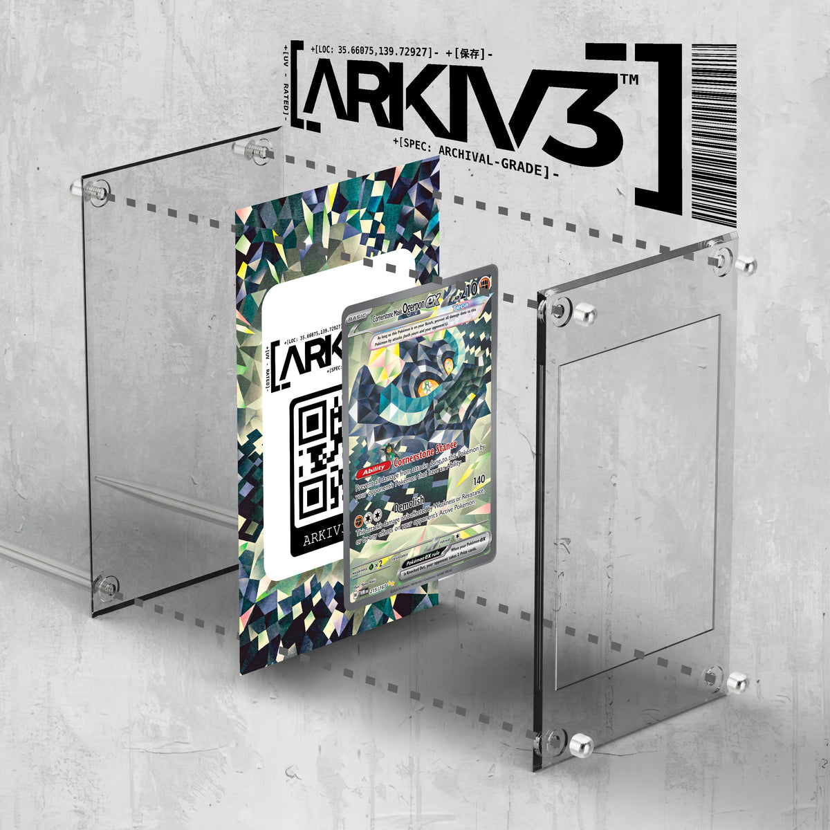 [UNIT: 215/167] // Cornerstone Mask Ogerpon ex Extended Art Display Case - Raw