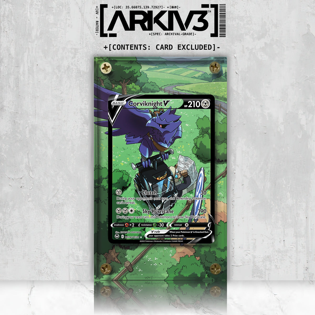 [UNIT: TG18/TG30] // Corviknight V Extended Art Display Case - Raw