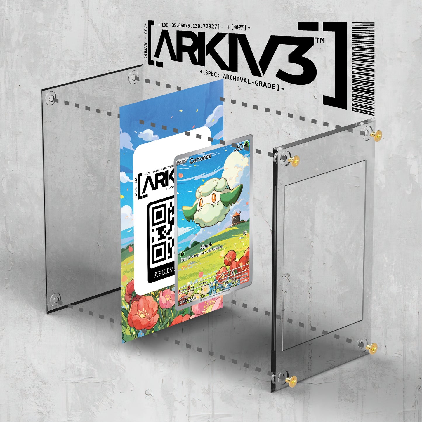 [UNIT: 90/86] // Cottonee Extended Art Display Case - Raw