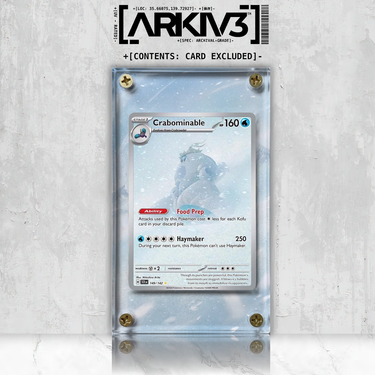 [UNIT: 149/142] // Crabominable Extended Art Display Case - Raw