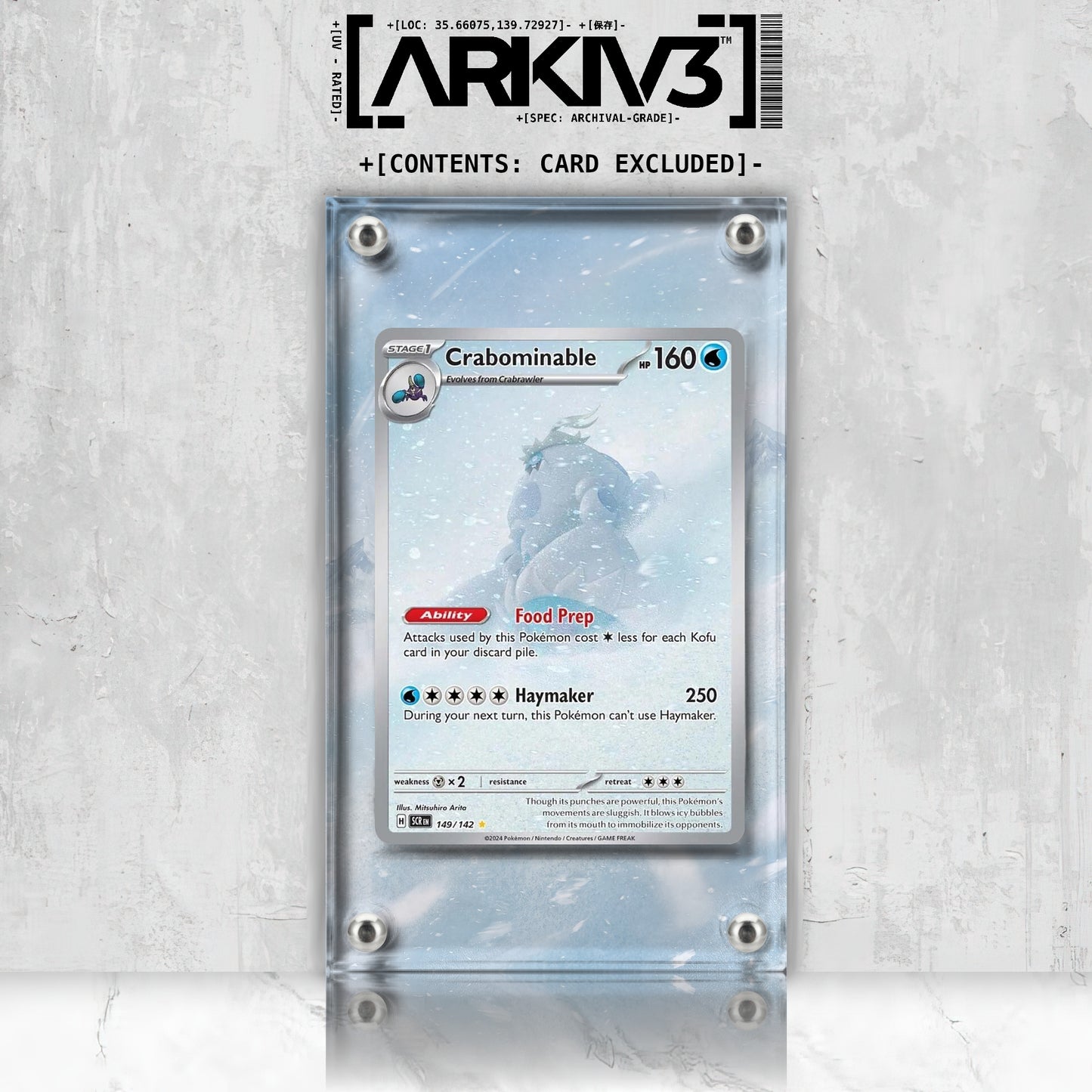 [UNIT: 149/142] // Crabominable Extended Art Display Case - Raw