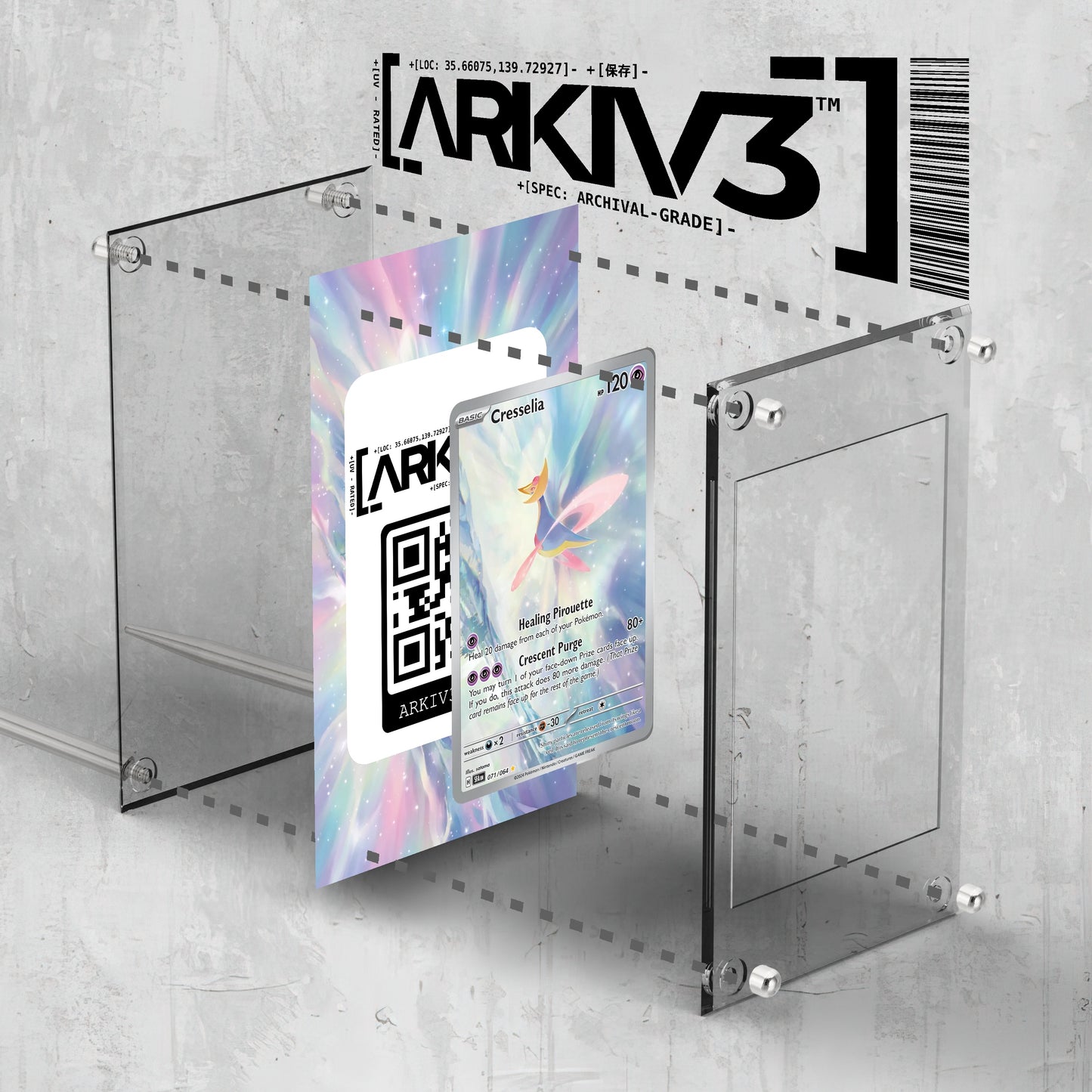[UNIT: 71/64] // Cresselia Extended Art Display Case - Raw