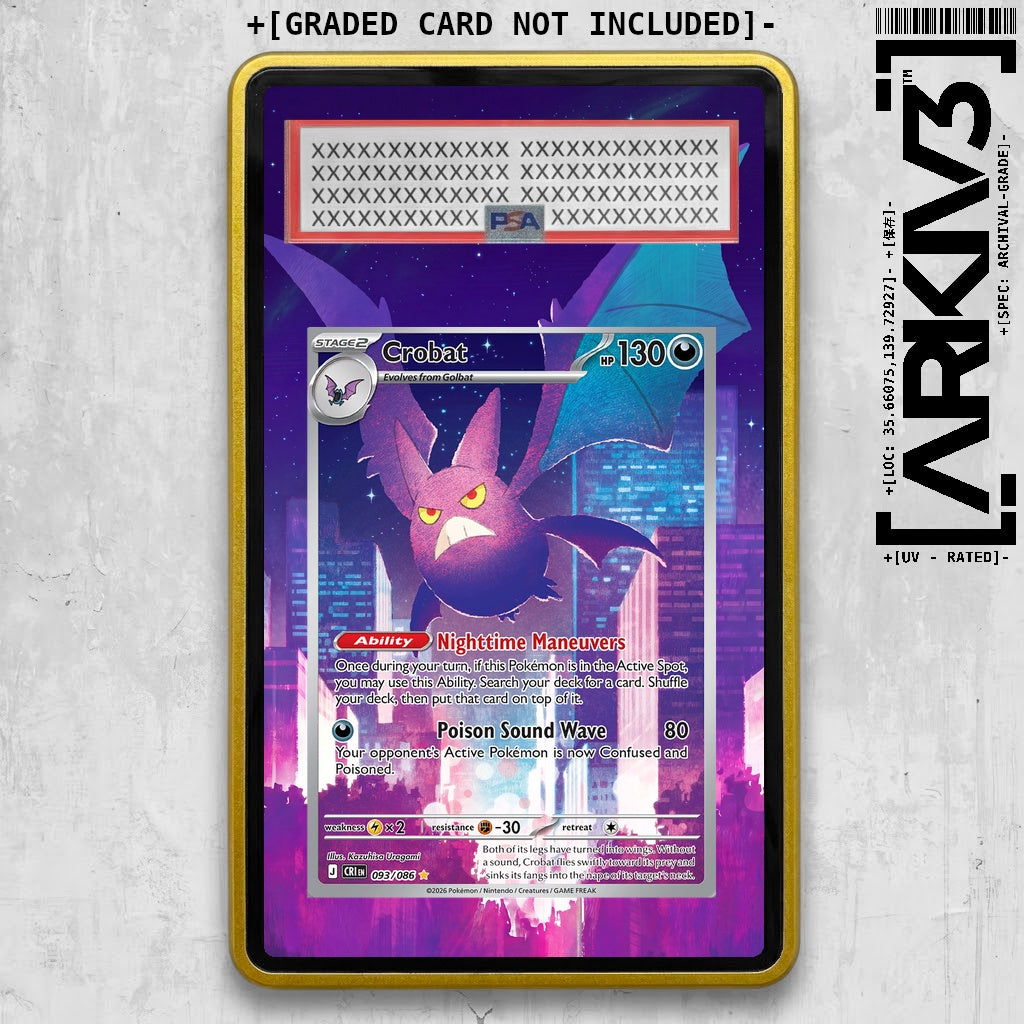 [UNIT: 93/86] // Crobat Extended Art Display Case - Graded