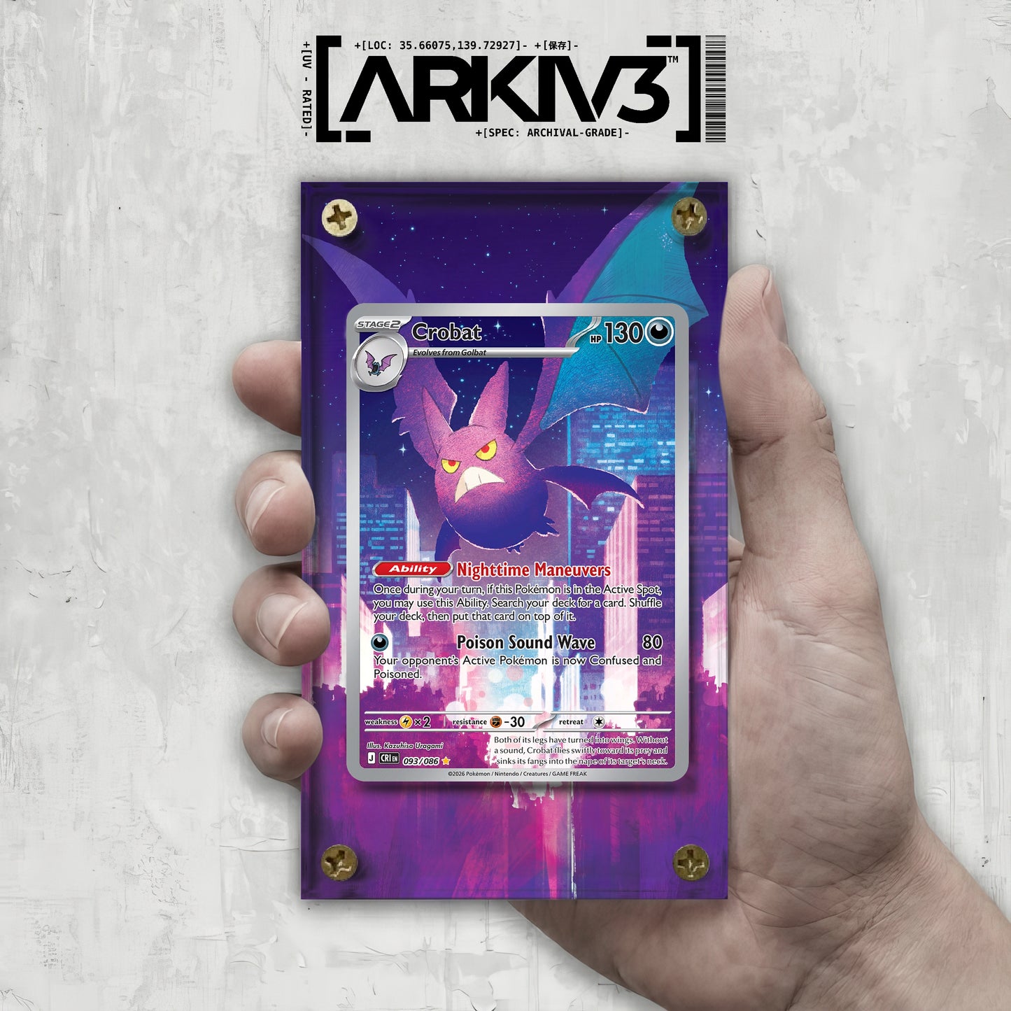 [UNIT: 93/86] // Crobat Extended Art Display Case - Raw