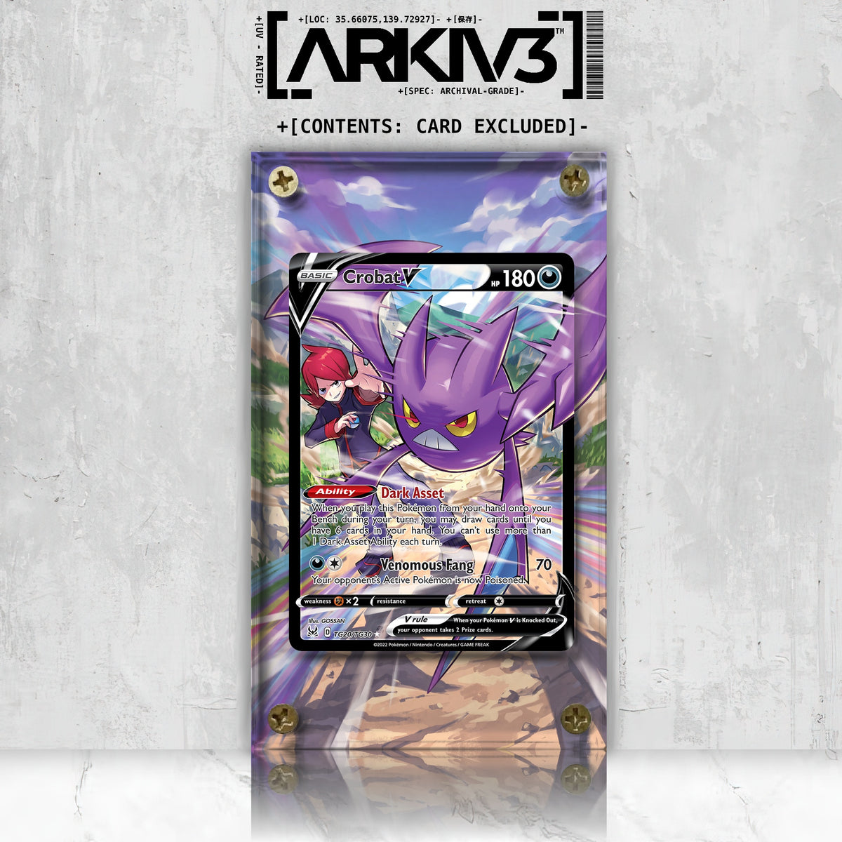 [UNIT: TG20/TG30] // Crobat V Extended Art Display Case - Raw