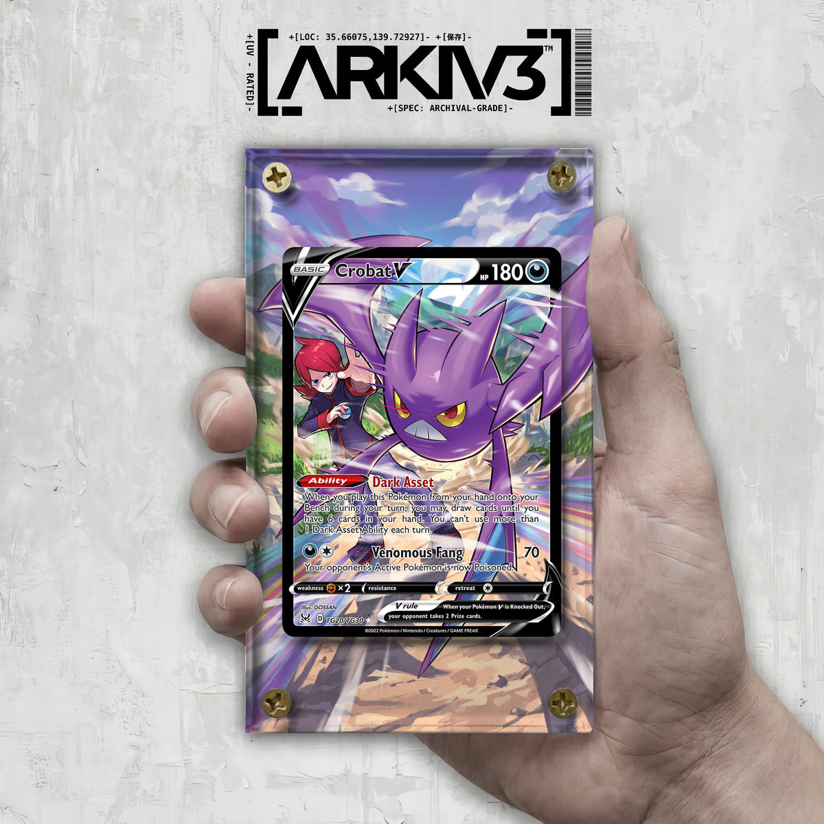 [UNIT: TG20/TG30] // Crobat V Extended Art Display Case - Raw