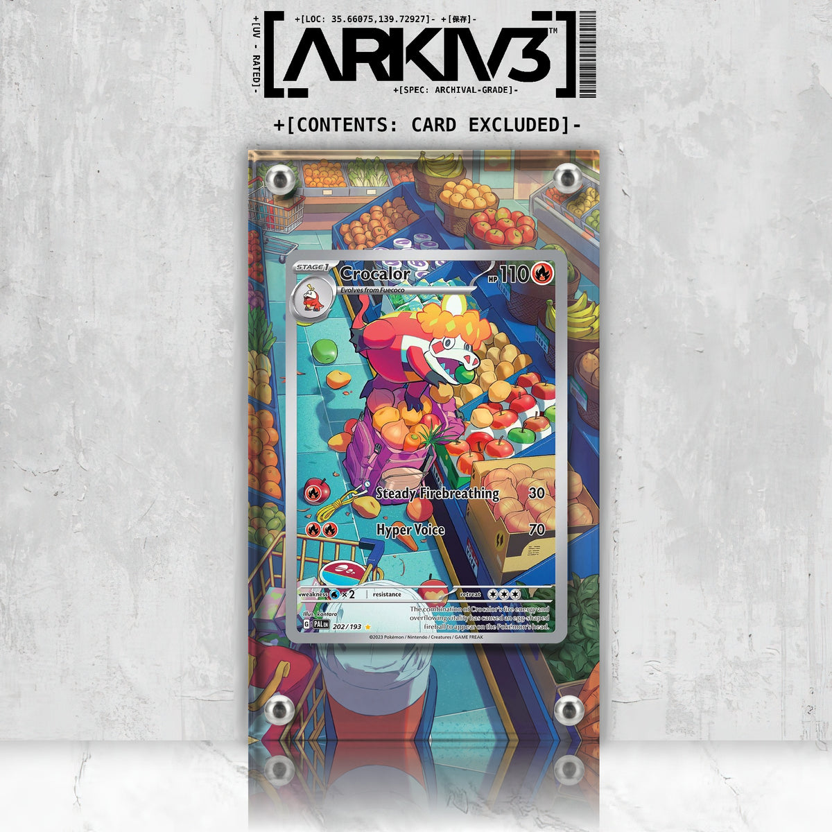 [UNIT: 202/193] // Crocalor Extended Art Display Case - Raw