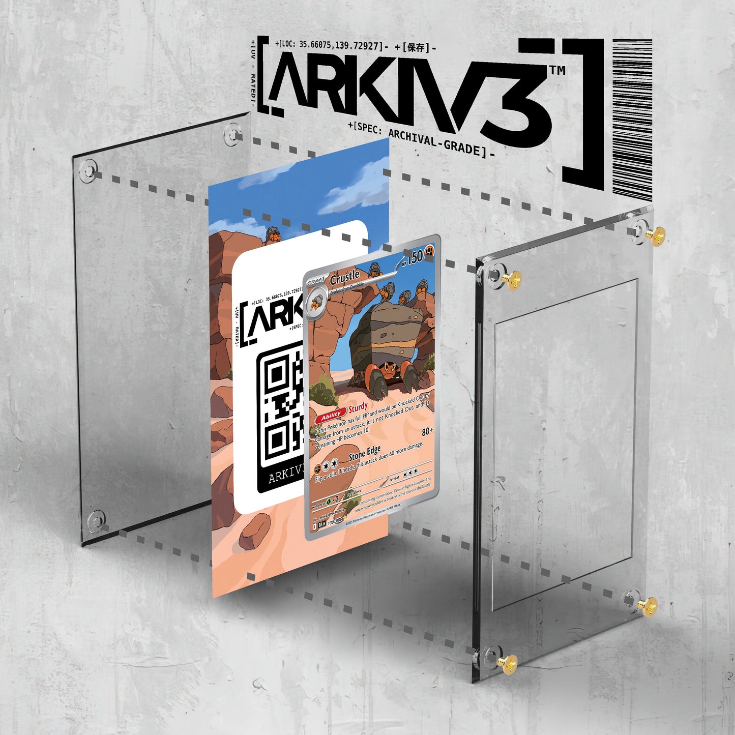 [UNIT: 130/86] // Crustle Extended Art Display Case - Raw