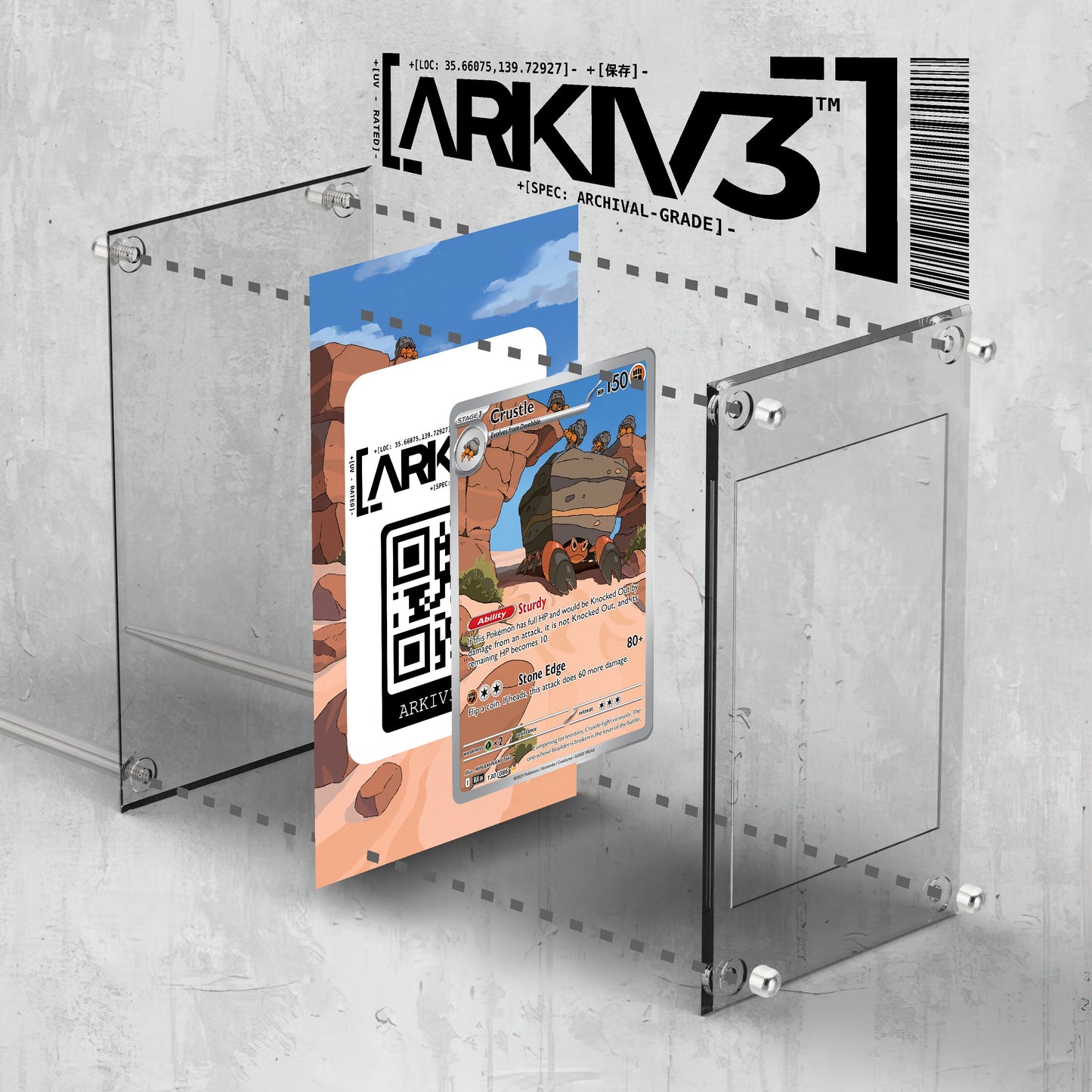[UNIT: 130/86] // Crustle Extended Art Display Case - Raw