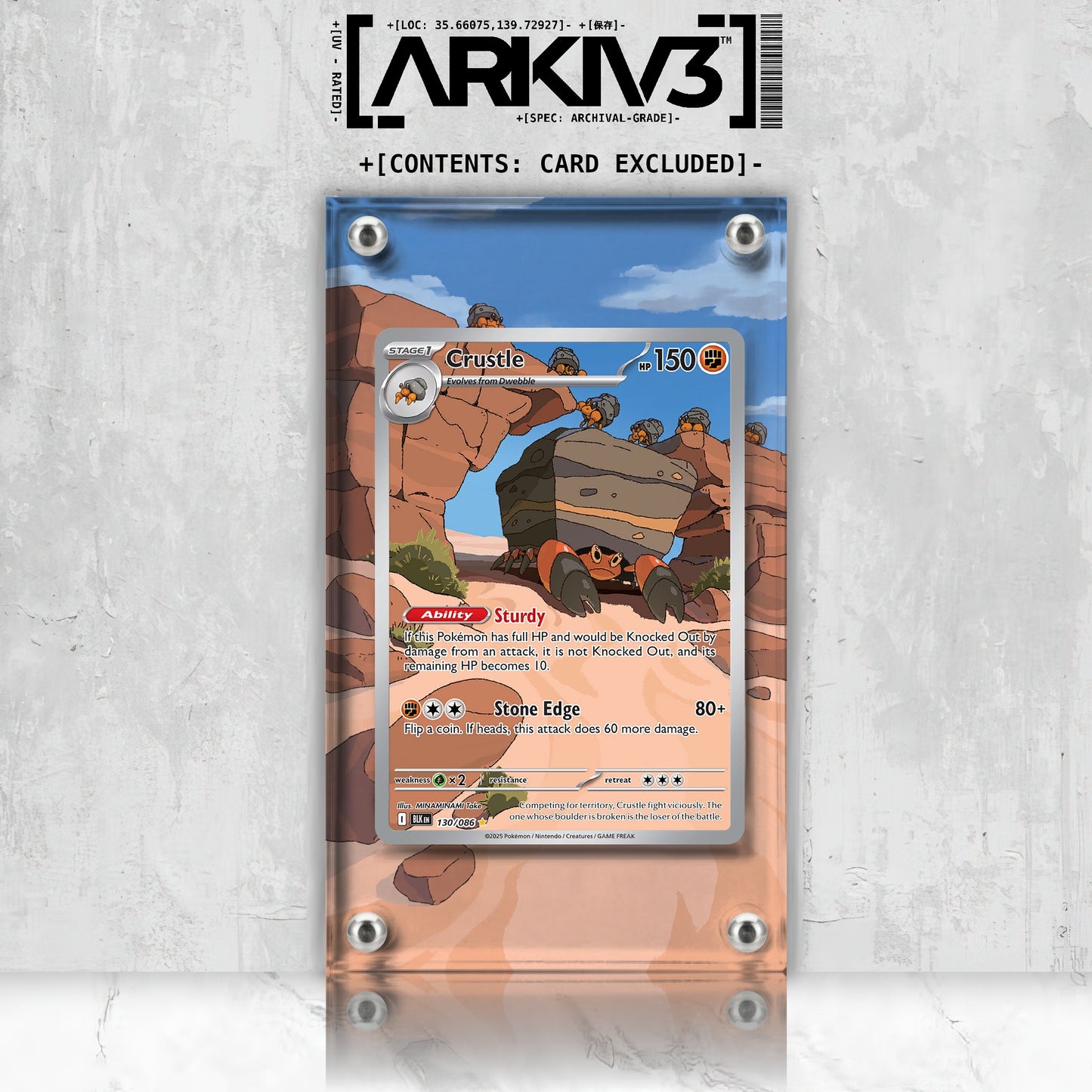 [UNIT: 130/86] // Crustle Extended Art Display Case - Raw