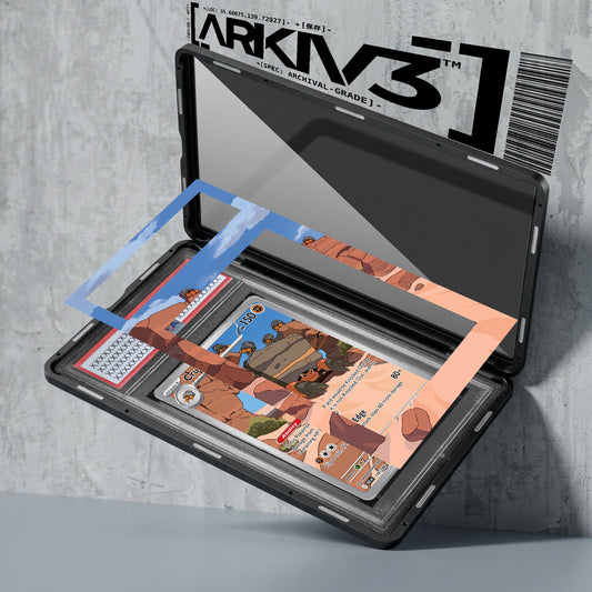 ARKIV3 PSA graded exploded mockup