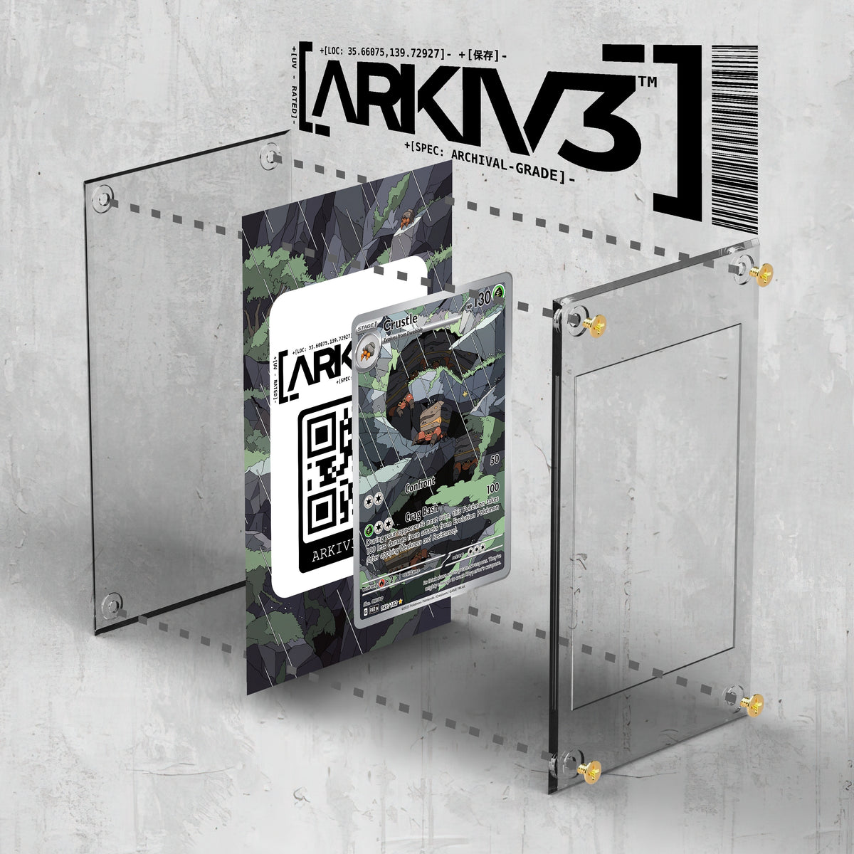 [UNIT: 183/182] // Crustle Extended Art Display Case - Raw