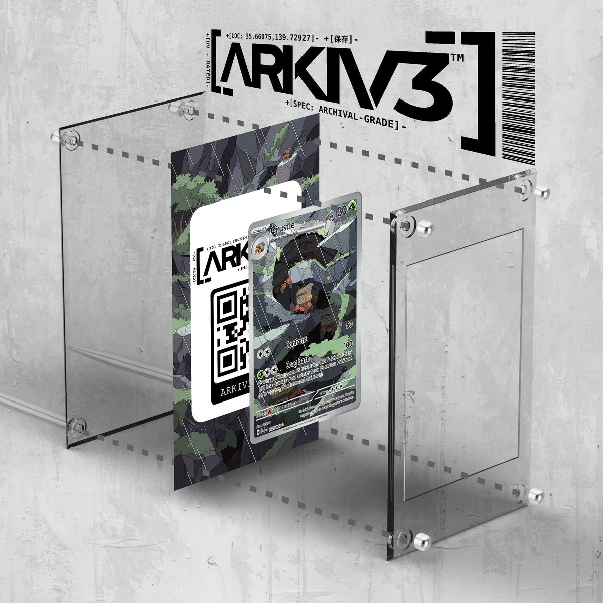 [UNIT: 183/182] // Crustle Extended Art Display Case - Raw