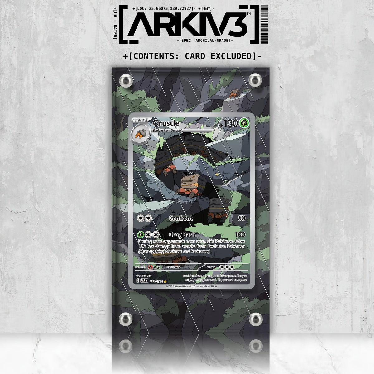[UNIT: 183/182] // Crustle Extended Art Display Case - Raw