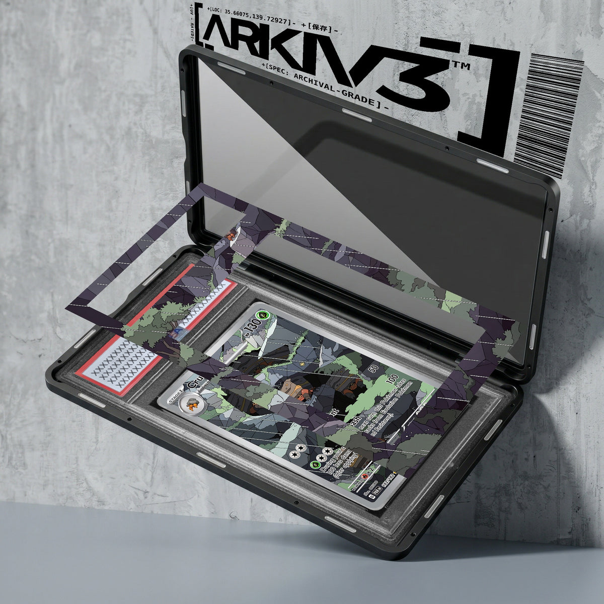 ARKIV3 PSA graded exploded mockup
