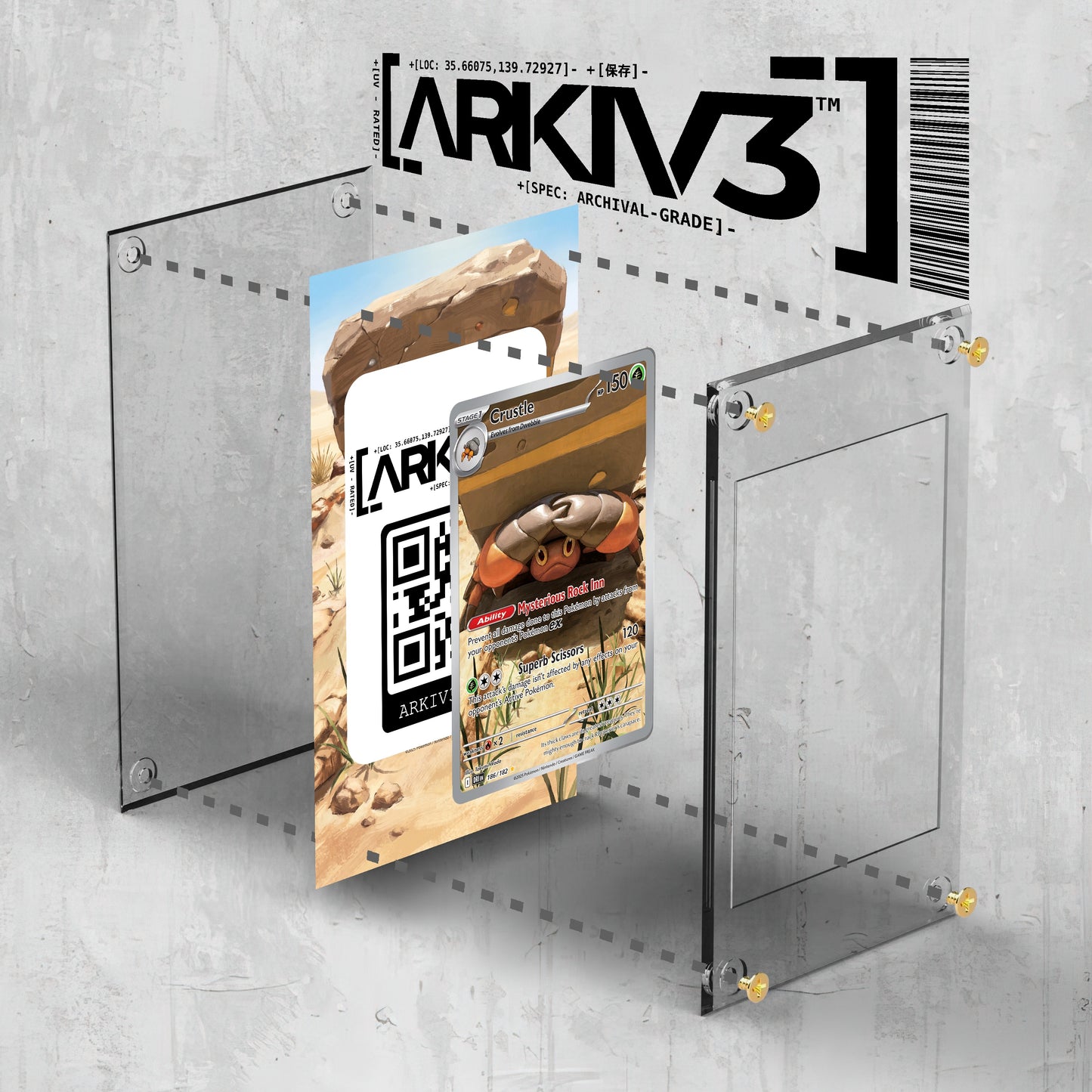[UNIT: 186/182] // Crustle Extended Art Display Case - Raw