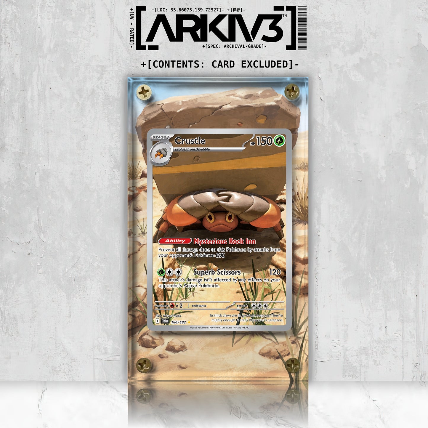 [UNIT: 186/182] // Crustle Extended Art Display Case - Raw