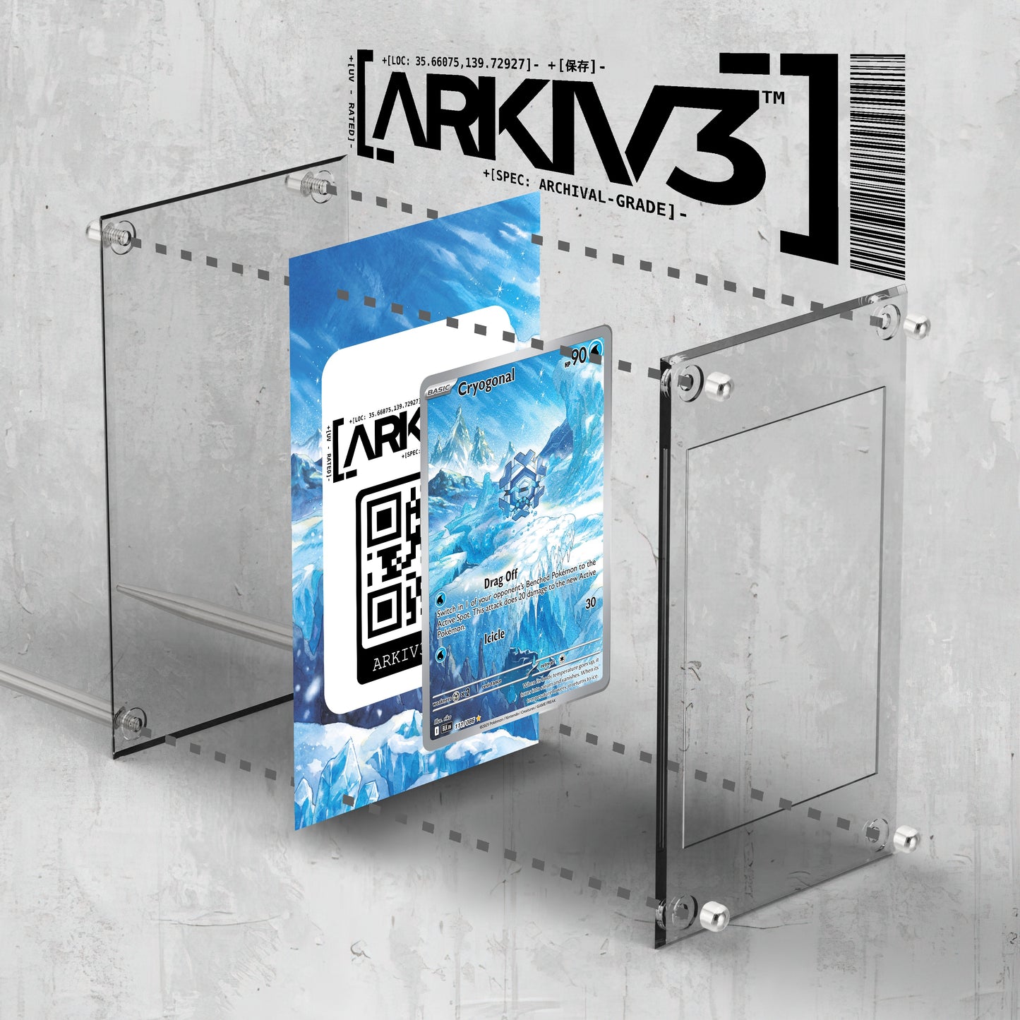 [UNIT: 111/86] // Cryogonal Extended Art Display Case - Raw