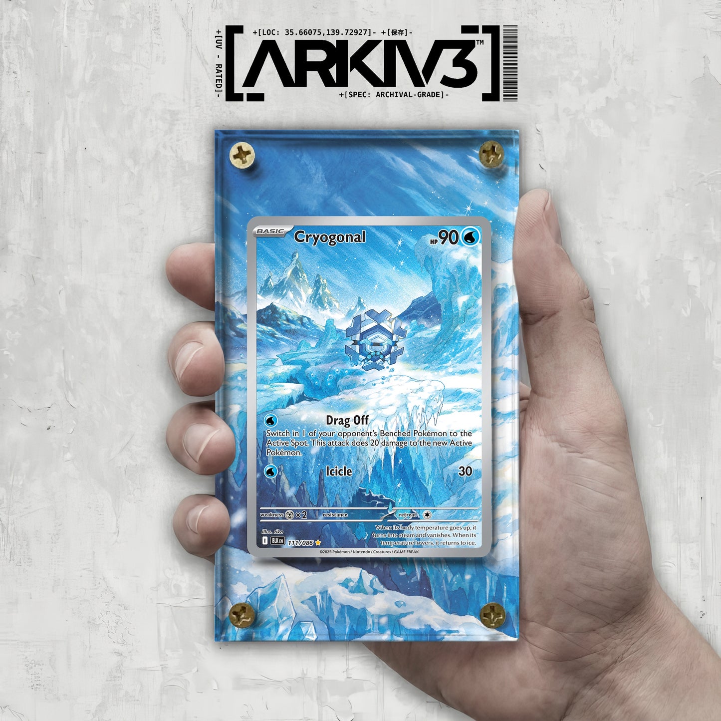[UNIT: 111/86] // Cryogonal Extended Art Display Case - Raw