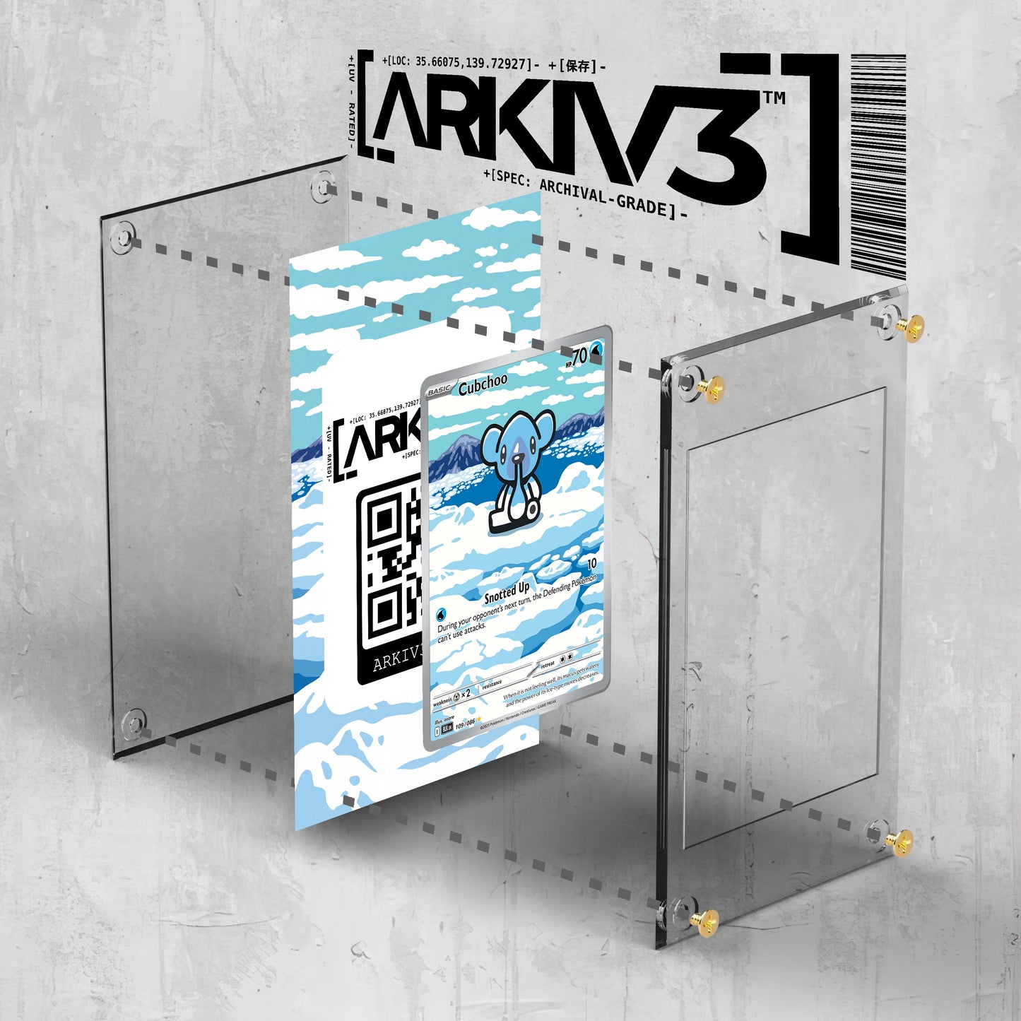 [UNIT: 109/86] // Cubchoo Extended Art Display Case - Raw