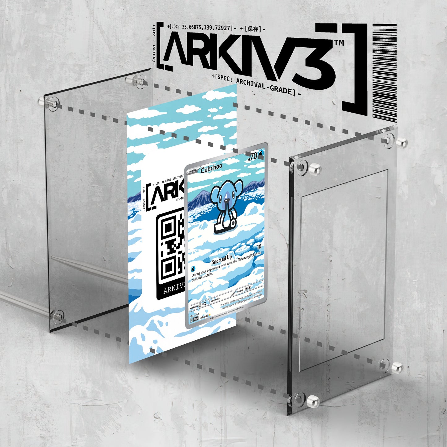 [UNIT: 109/86] // Cubchoo Extended Art Display Case - Raw
