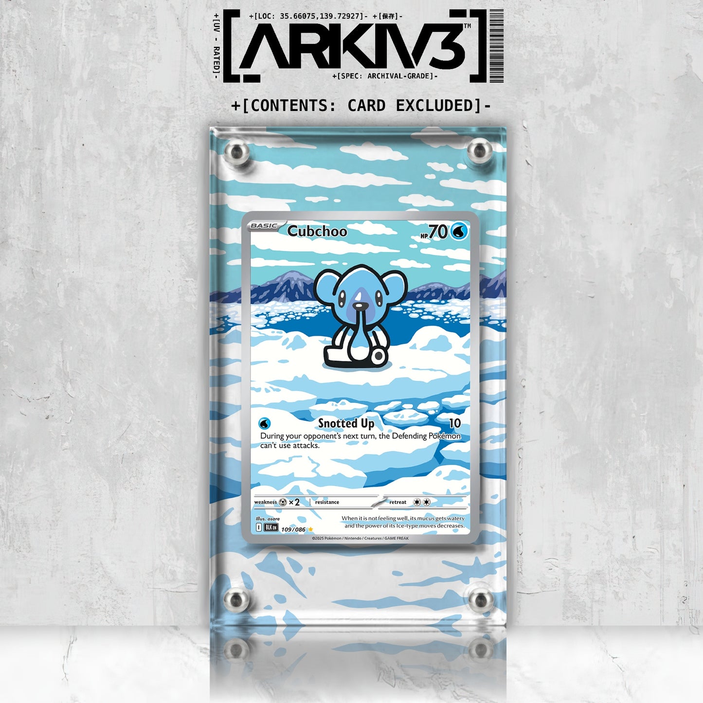 [UNIT: 109/86] // Cubchoo Extended Art Display Case - Raw