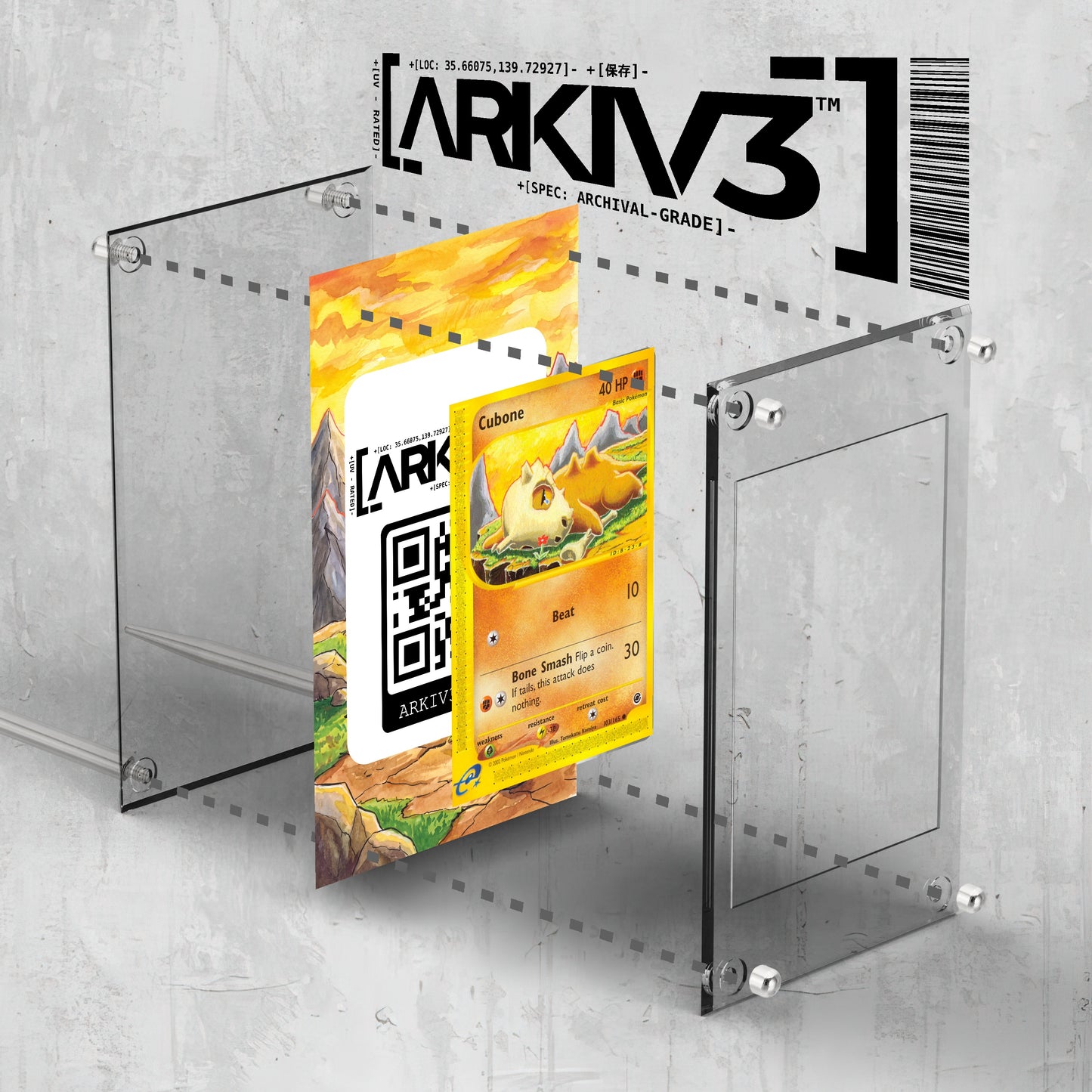 [UNIT: 103/165] // Cubone Extended Art Display Case - Raw