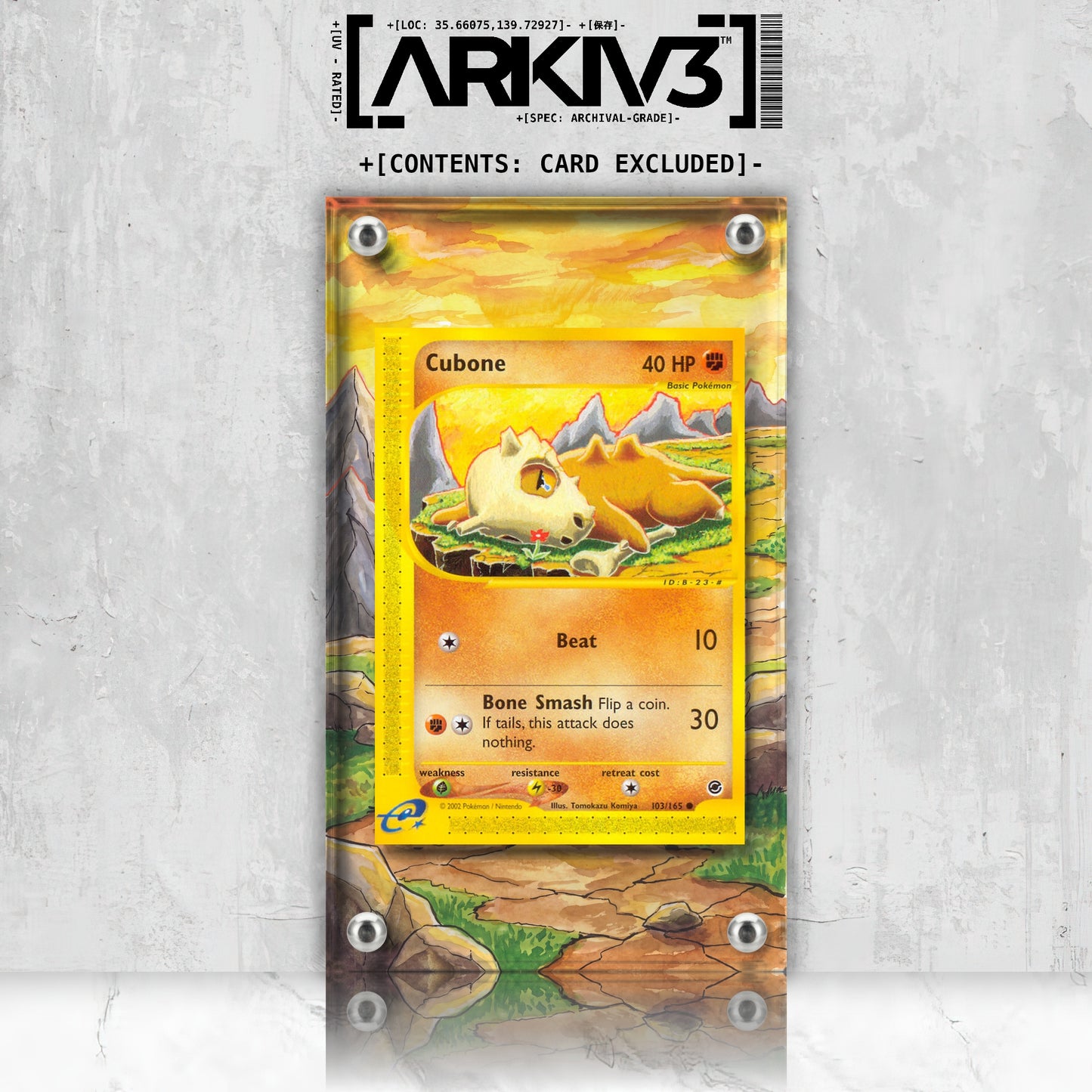 [UNIT: 103/165] // Cubone Extended Art Display Case - Raw