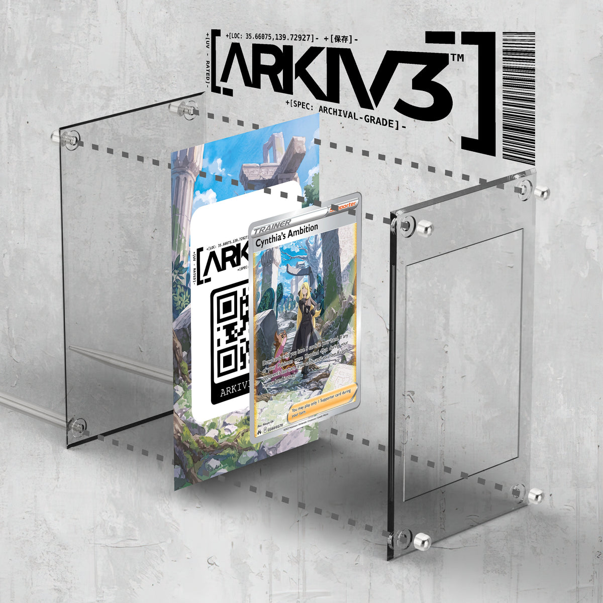 [UNIT: GG60/70] // Cynthia's Ambition Extended Art Display Case - Raw