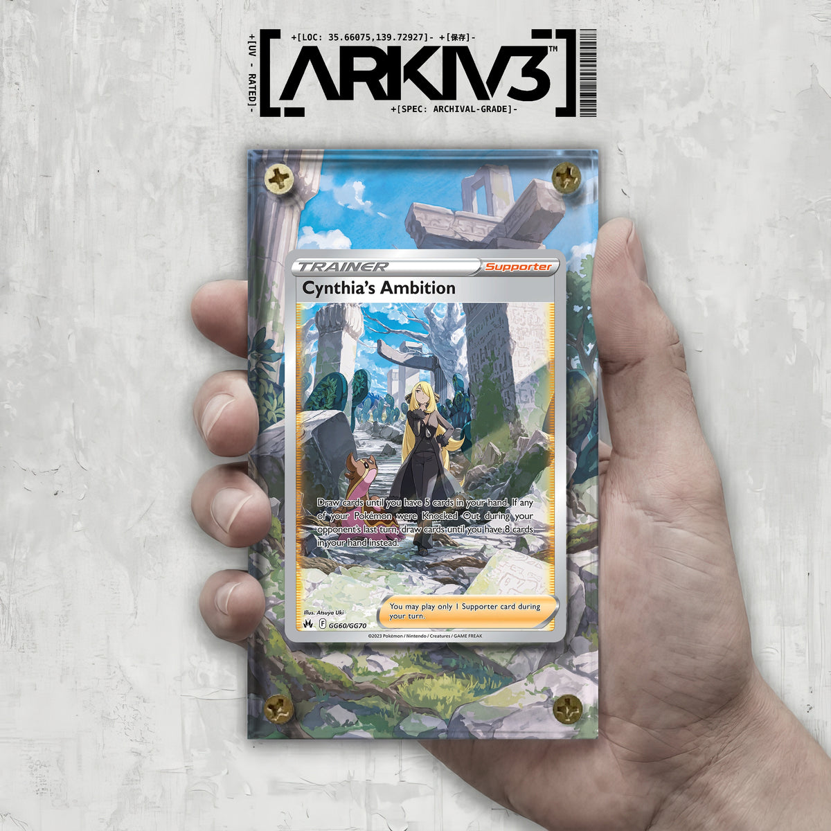 [UNIT: GG60/70] // Cynthia's Ambition Extended Art Display Case - Raw