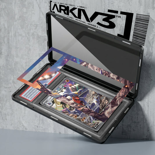 ARKIV3 PSA graded exploded mockup