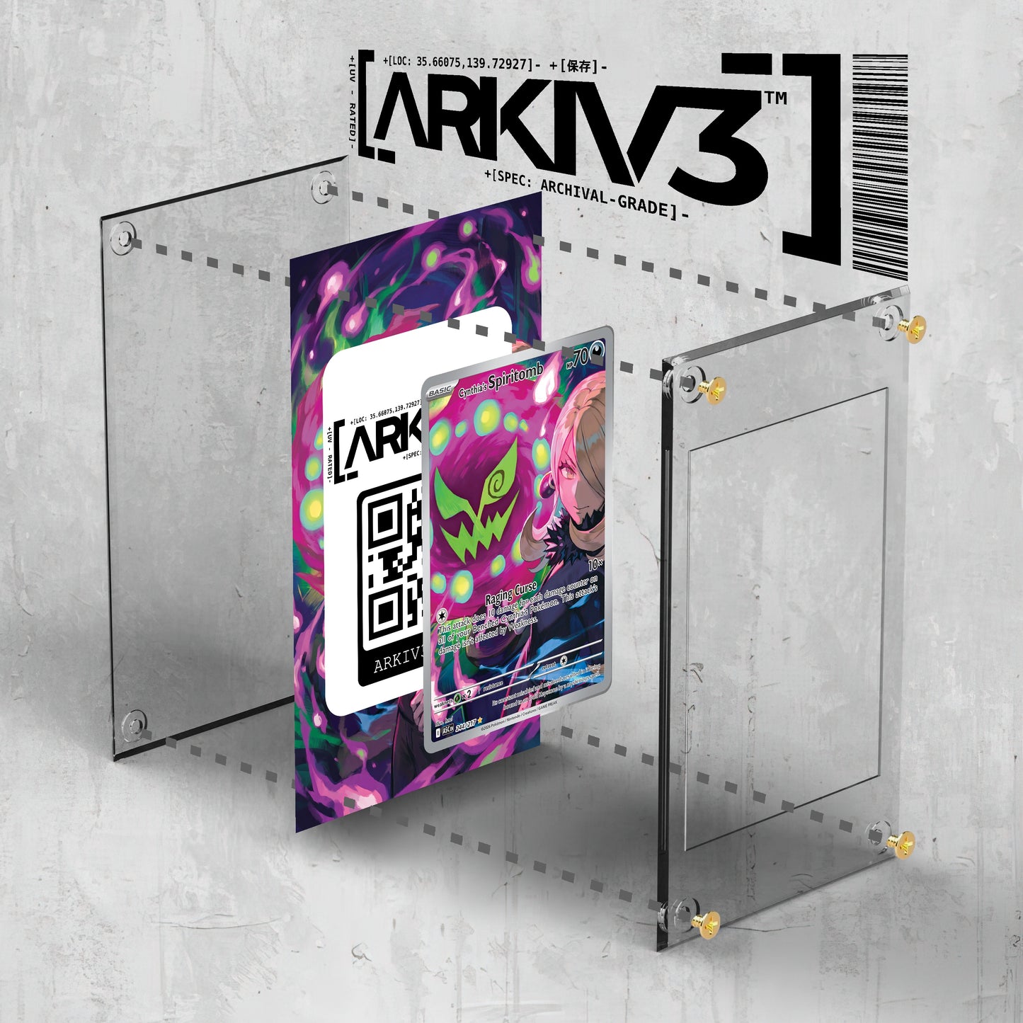 [UNIT: 244/217] // Cynthia's Spiritomb Extended Art Display Case - Raw