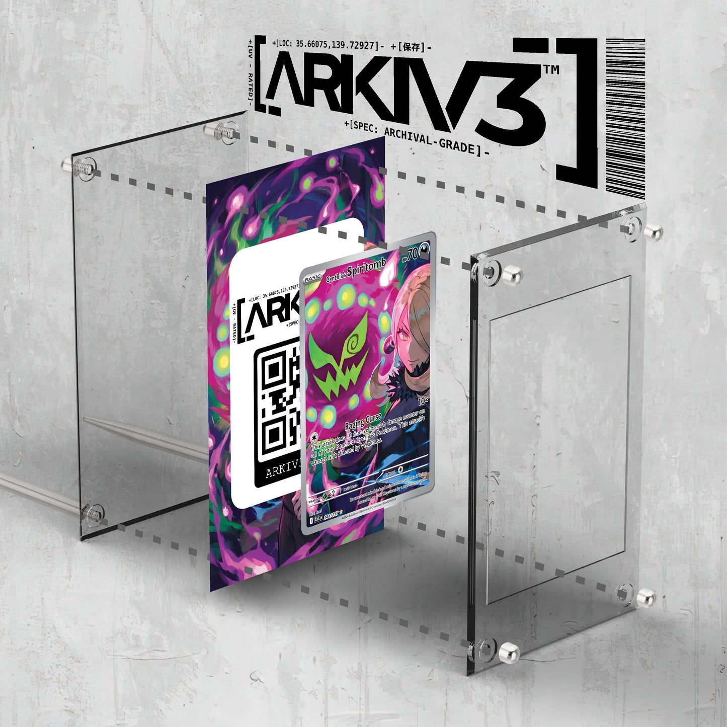 [UNIT: 244/217] // Cynthia's Spiritomb Extended Art Display Case - Raw