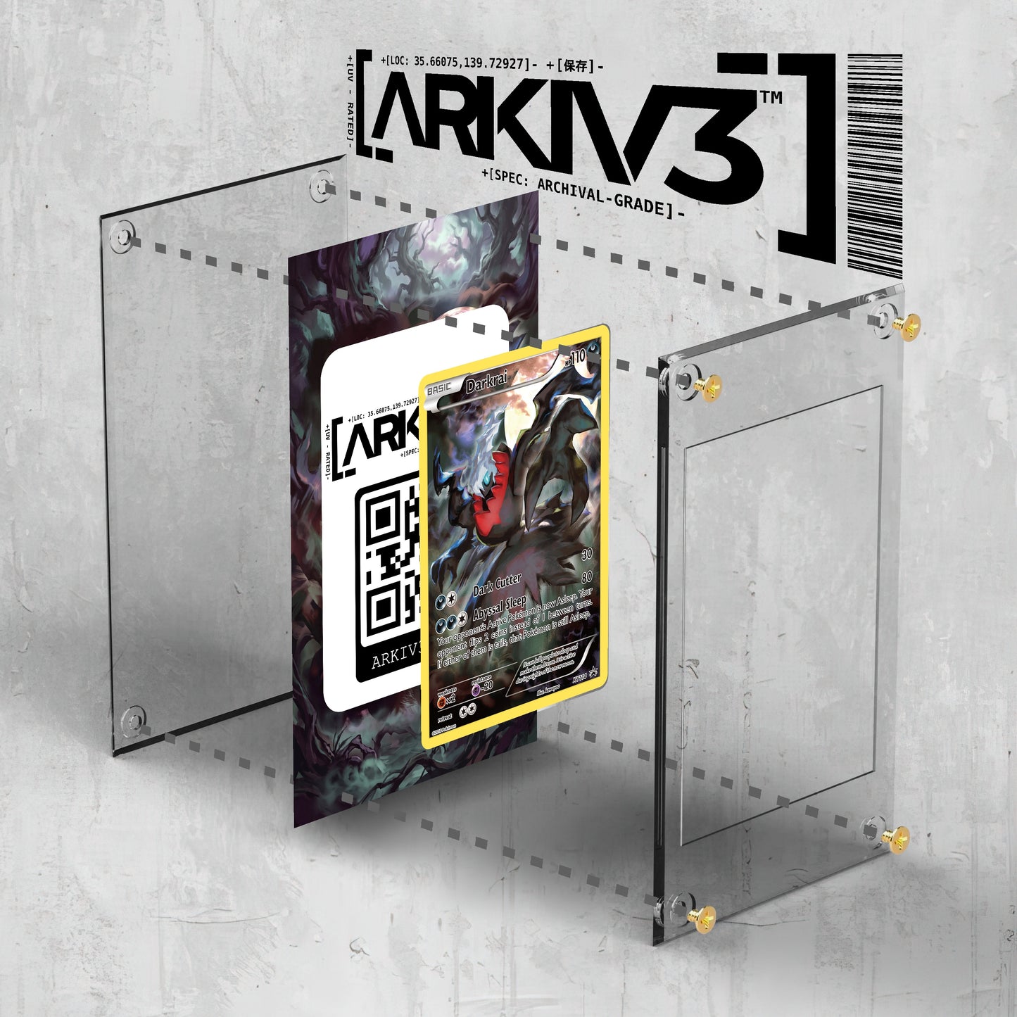 [UNIT: XY114/211] // Darkrai Extended Art Display Case - Raw