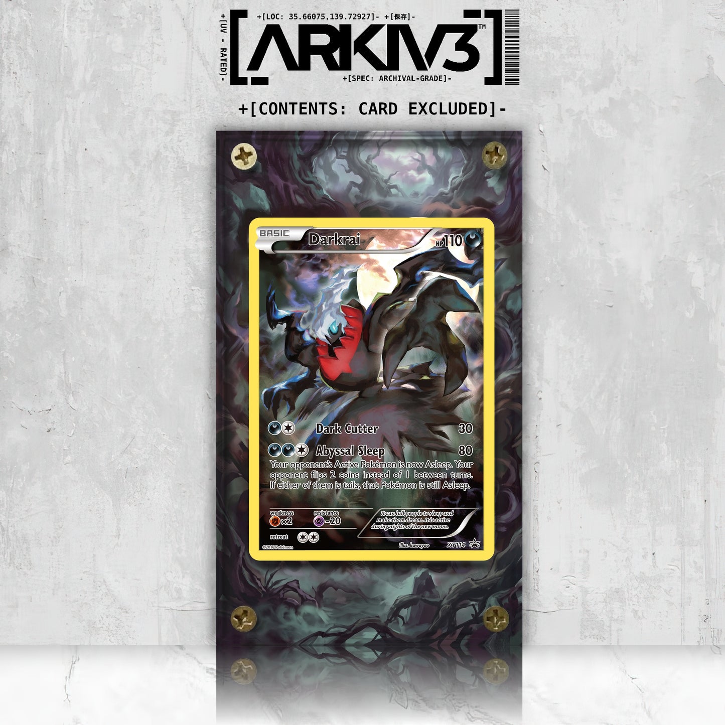 [UNIT: XY114/211] // Darkrai Extended Art Display Case - Raw
