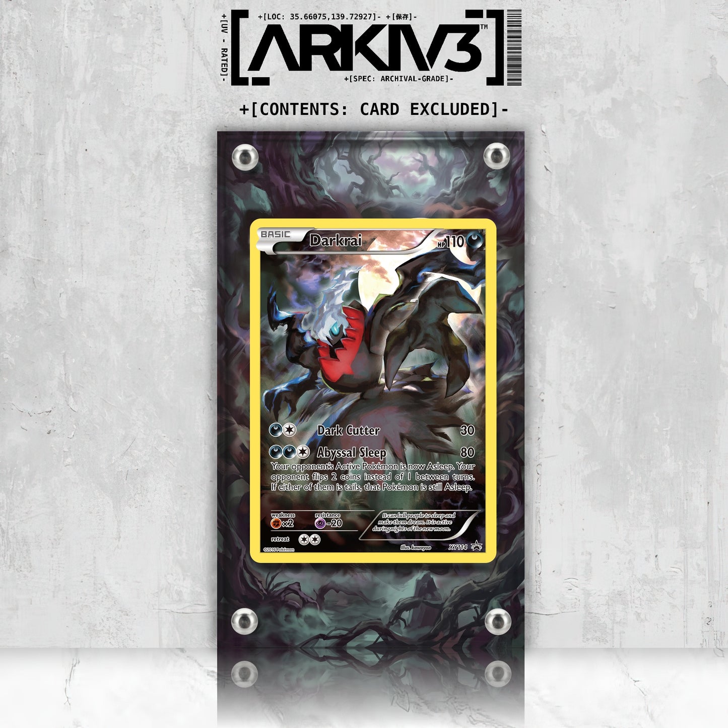 [UNIT: XY114/211] // Darkrai Extended Art Display Case - Raw