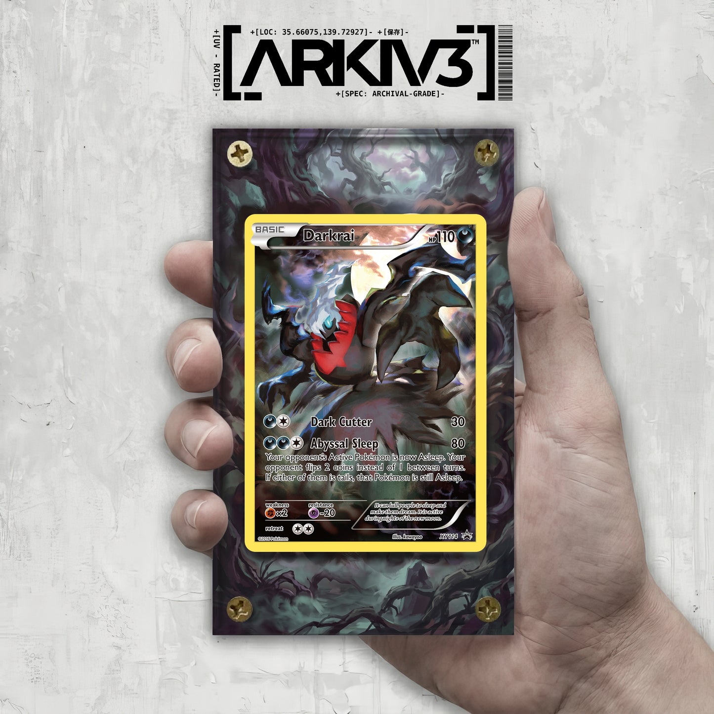 [UNIT: XY114/211] // Darkrai Extended Art Display Case - Raw