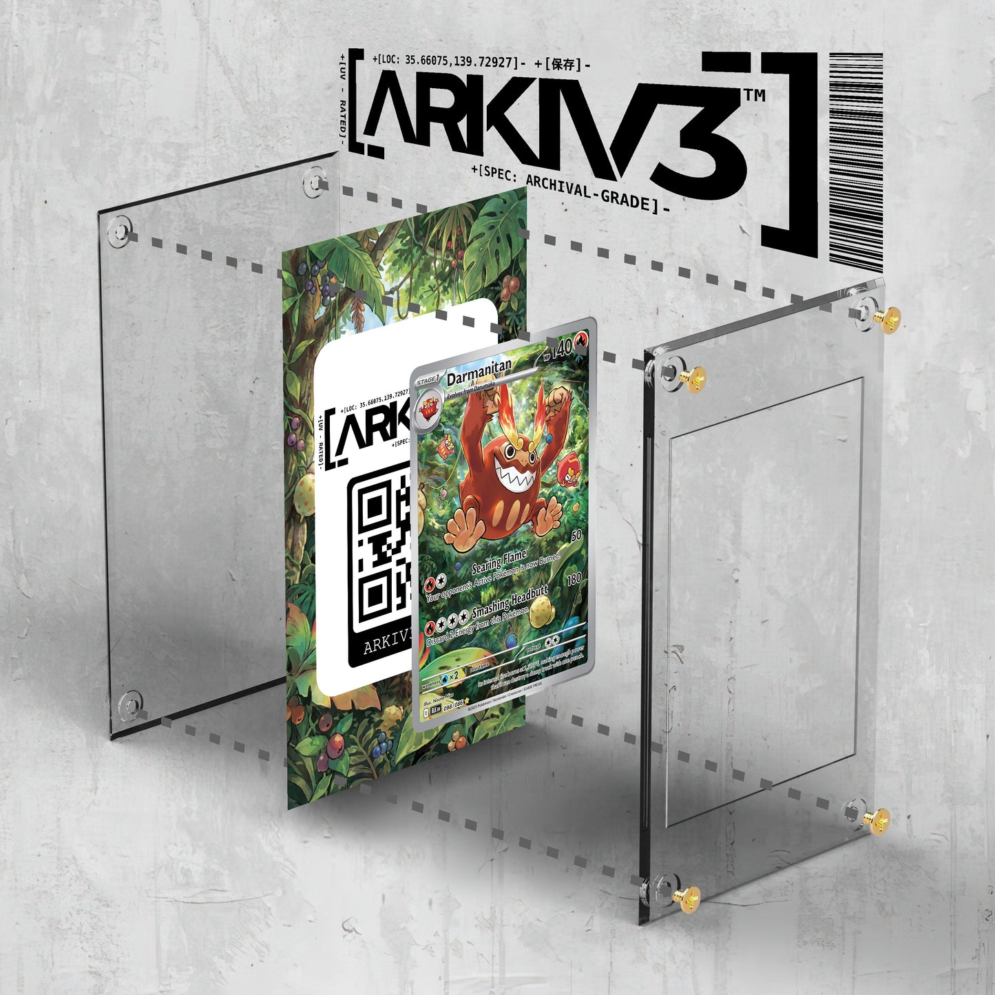 [UNIT: 98/86] // Darmanitan Extended Art Display Case - Raw