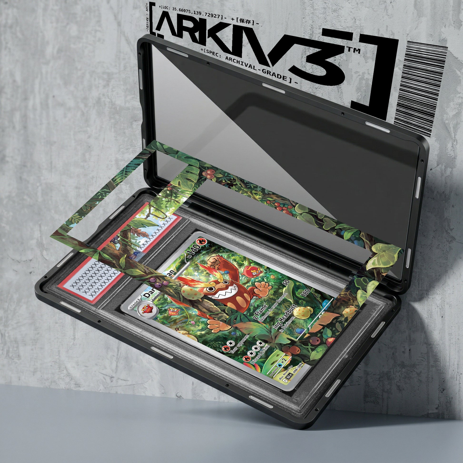 ARKIV3 PSA graded exploded mockup