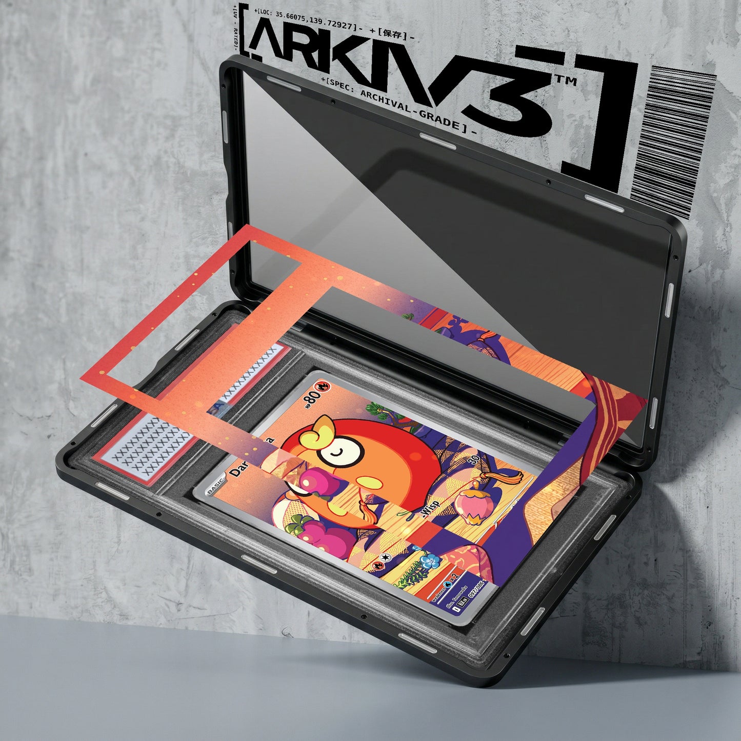 ARKIV3 PSA graded exploded mockup