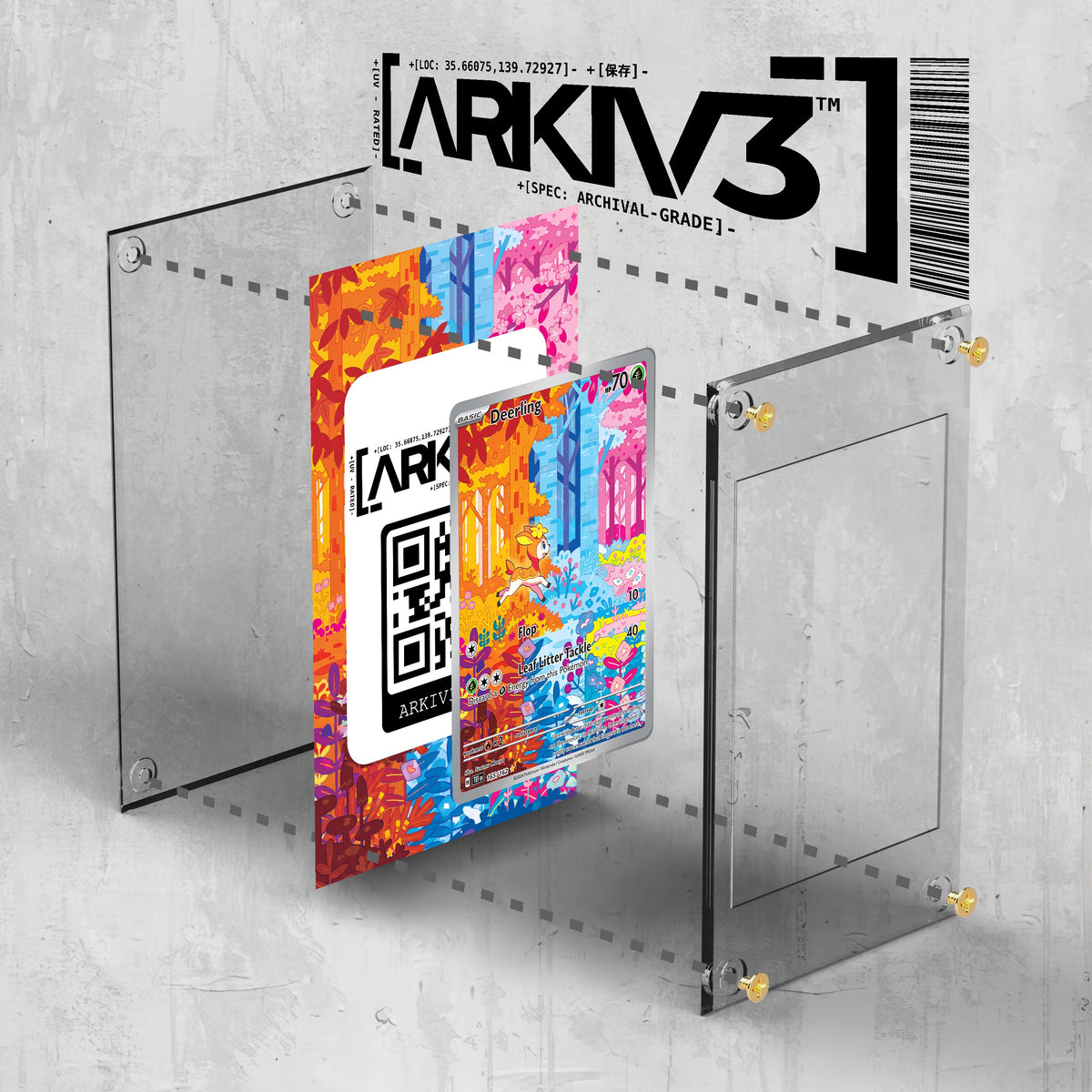 [UNIT: 165/162] // Deerling Extended Art Display Case - Raw