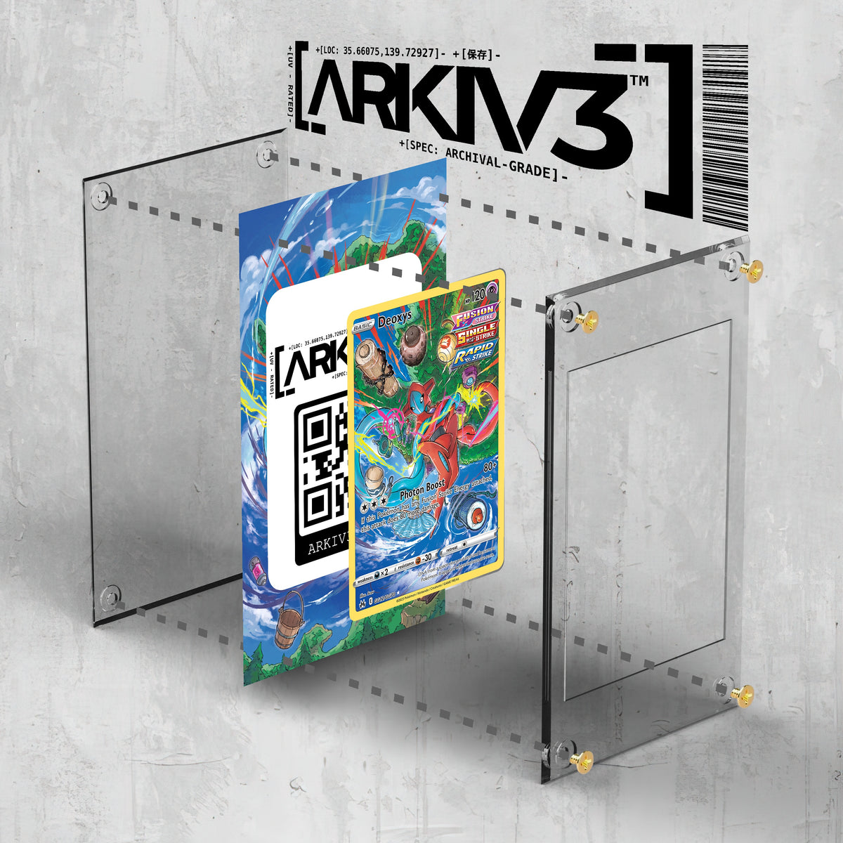 [UNIT: GG12/70] // Deoxys Extended Art Display Case - Raw