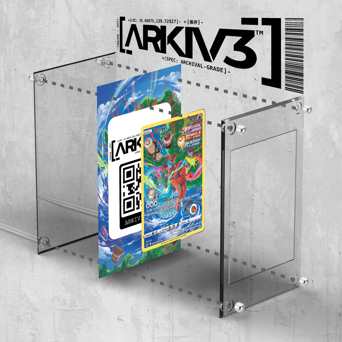 [UNIT: GG12/70] // Deoxys Extended Art Display Case - Raw