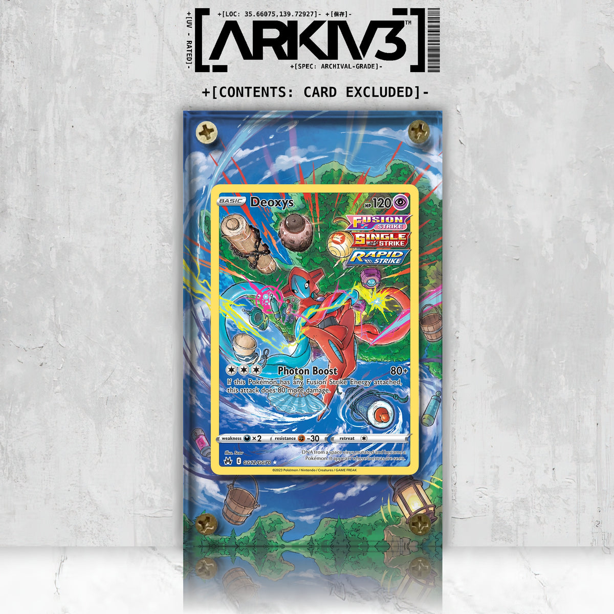 [UNIT: GG12/70] // Deoxys Extended Art Display Case - Raw
